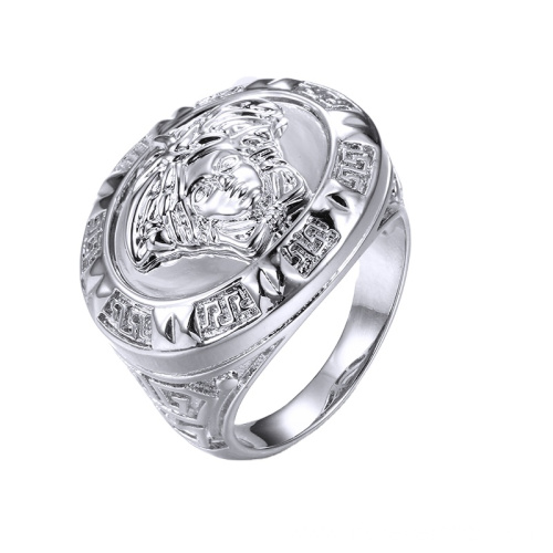 925 Sterling silver medusa signet rings for men